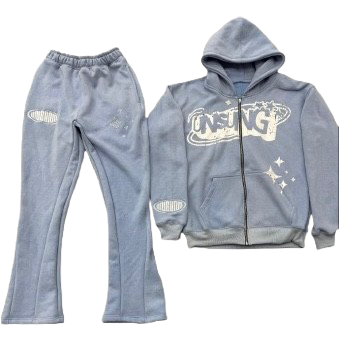 UNSUNG STAR ZIP UP SET - BLUE